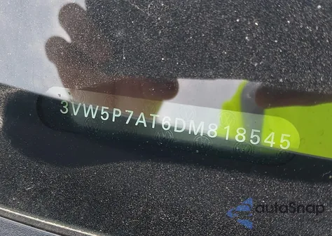 2013 Volkswagen Beetle from USA, damaged, VIN 3VW5P7AT6DM818545